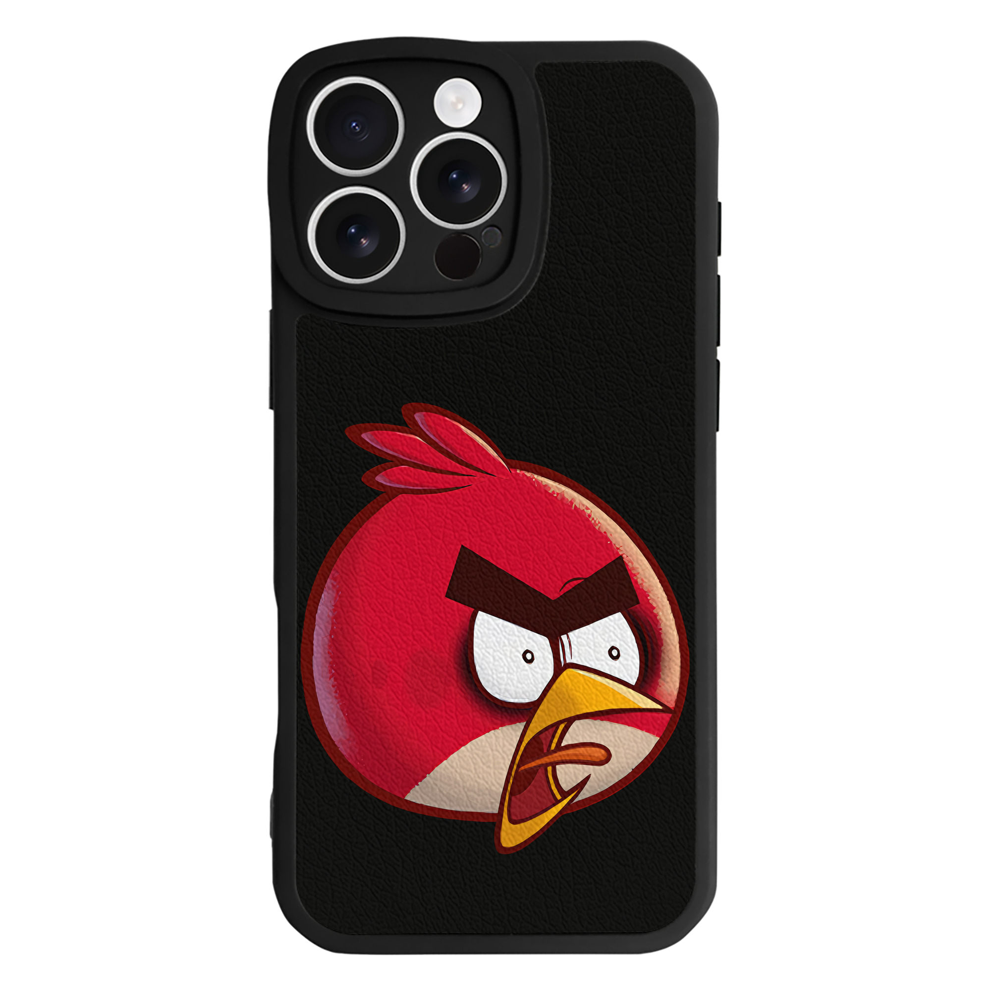 （画像用） Angry Birds アングリーバード 【iPhone 16シリーズ対応】シリコンスマホケース（レザー調） 材質：シリコン